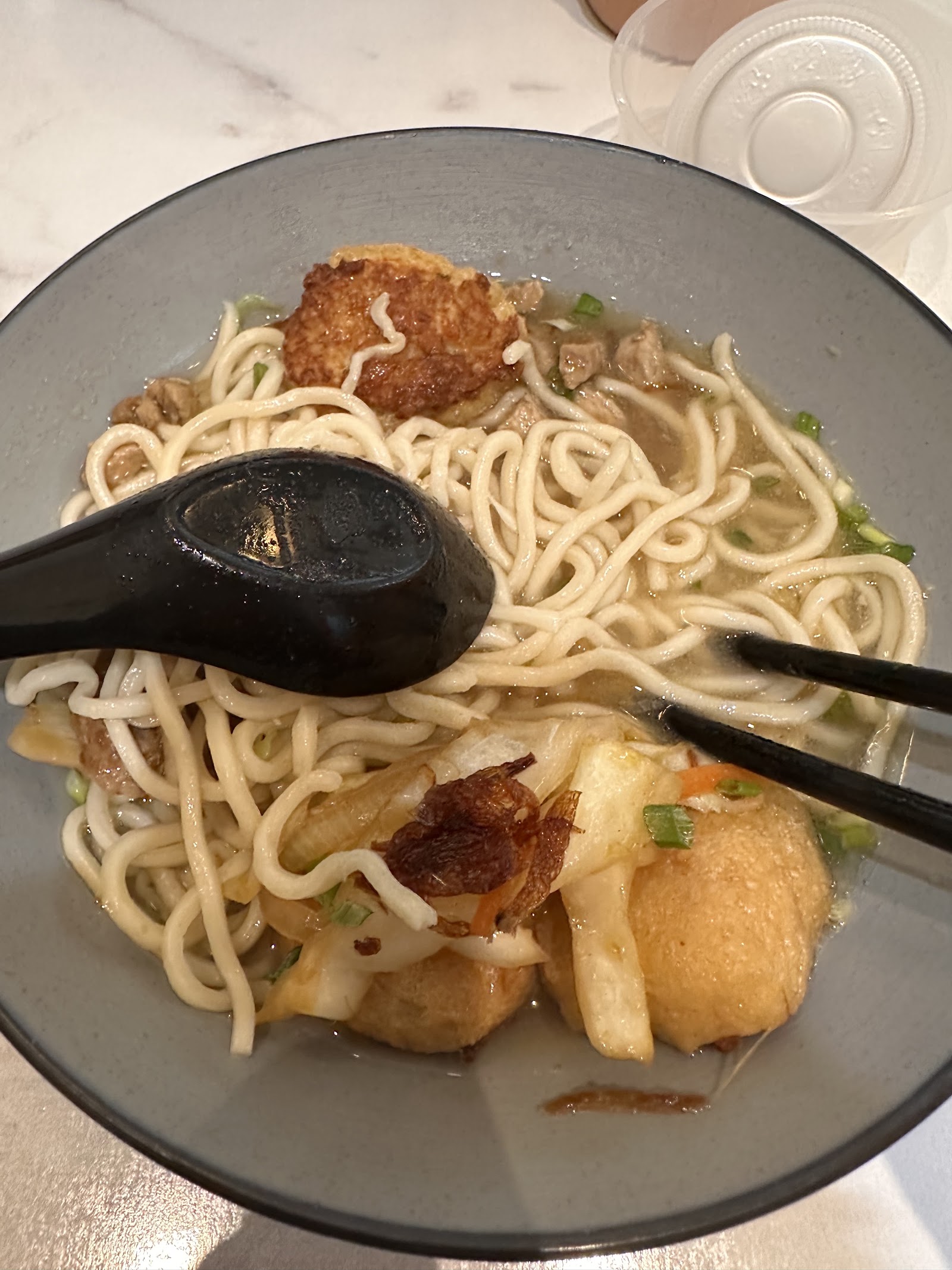 Soup Noodle with Stuffed Taufu